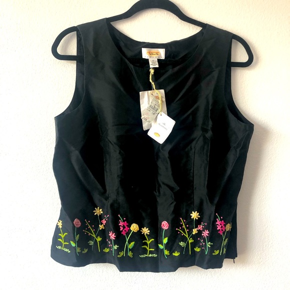 Talbots Tops - 🦋HP NWT Talbots Petites Silk Shantug Top